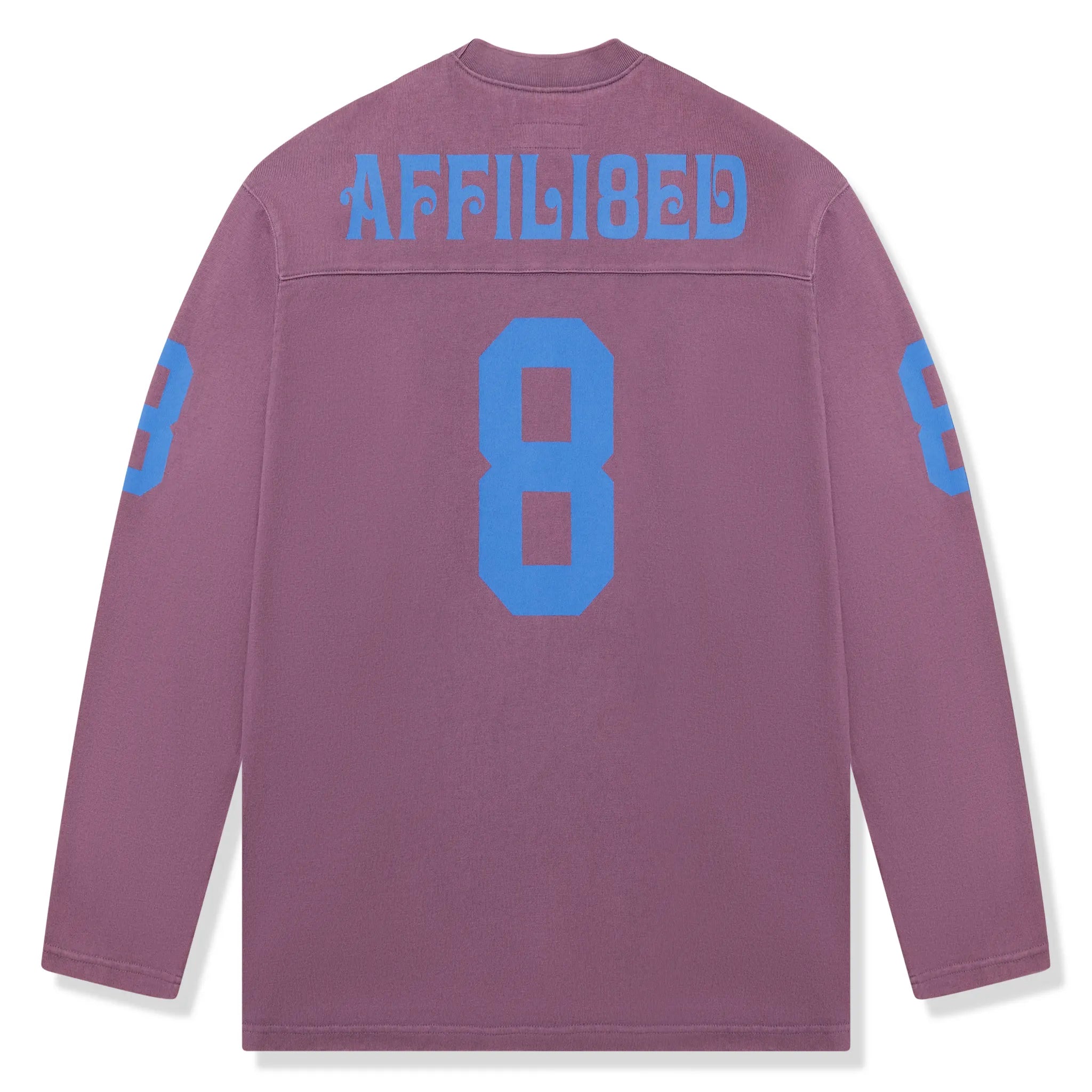 Back view of Supreme Affiliated L/S Dusty Purple Football Top